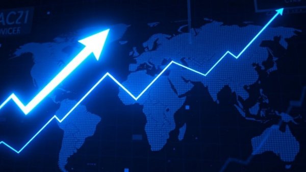 Futuristic digital stock graph representing the biggest IPO of 2026.