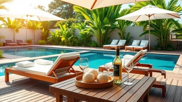 Greek escapes for every generation: poolside relaxation.