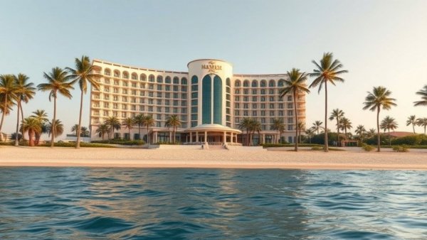 View of JA The Resort from the sea during Eid Al Adha celebrations.