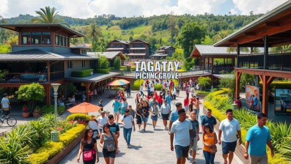Vibrant Tagaytay Picnic Grove area, people exploring, 2026 guide.
