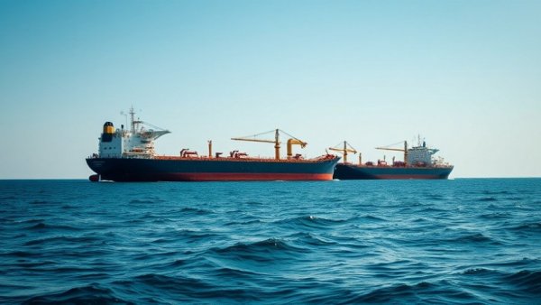 Oil tankers on sea as oil prices fall after Trump Iran talks.