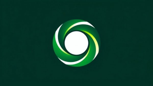 Fidelity Balanced Fund investment strategies logo, abstract green design