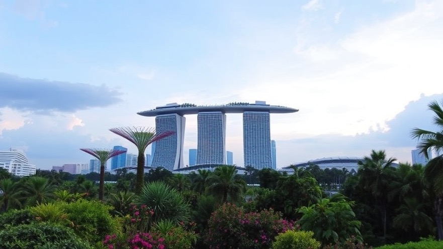 Breathtaking view of Singapore's Gardens by the Bay with vibrant flora.
