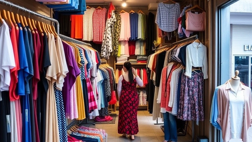 Budget-friendly clothes shopping in the vibrant streets of Thailand.