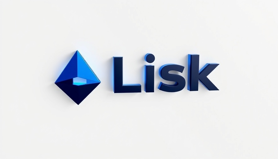 Abstract representation of Lisk logo, modern design.
