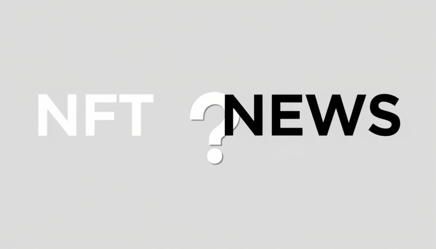 NFTs and news media graphic with question mark overlay.
