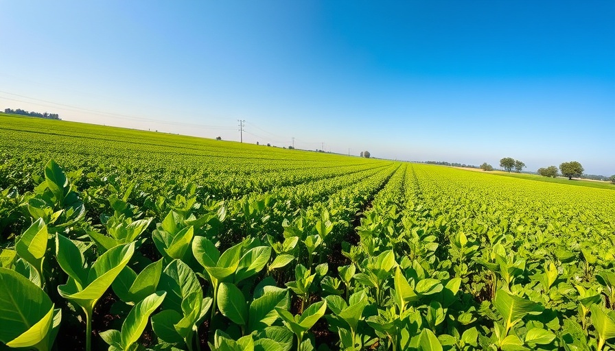 Lush green field with vibrant crops under a clear sky showcasing real world yield
