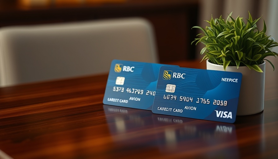 RBC Avion Credit Cards on wooden table with plant.
