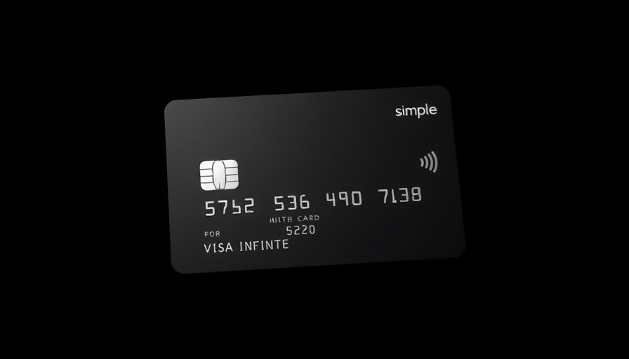 Sleek black Wealthsimple Visa Infinite Card against a dark background.