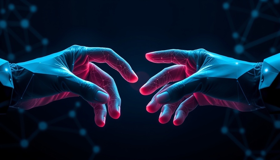 BlockDAG presale success conceptualized with futuristic digital hands.