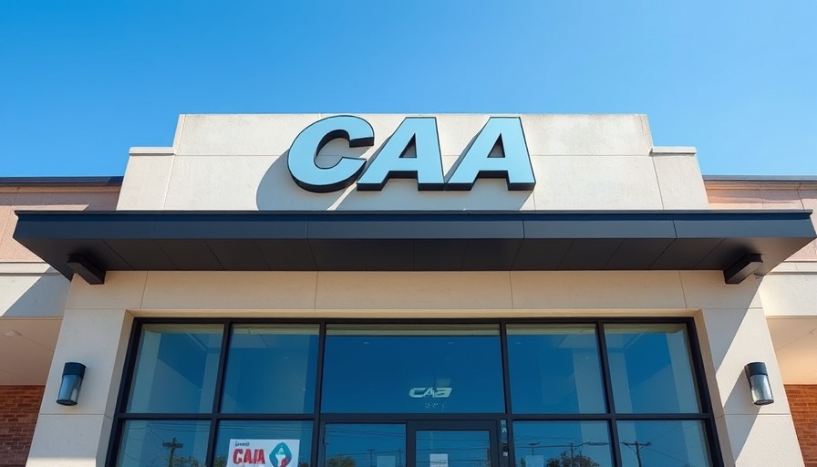 Modern CAA storefront showcasing membership benefits.