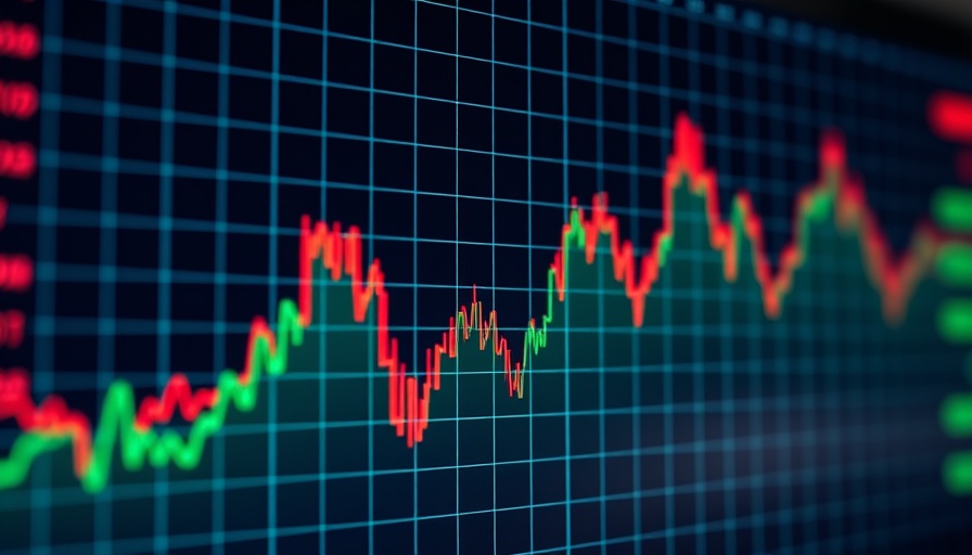 S&P 500 index graph showing five-day stock fluctuations, related to bank earnings inflation data.