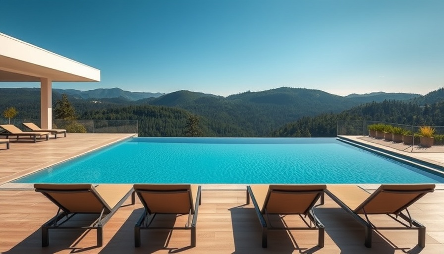 Hyatt Globalist Status serene pool area with mountain view.
