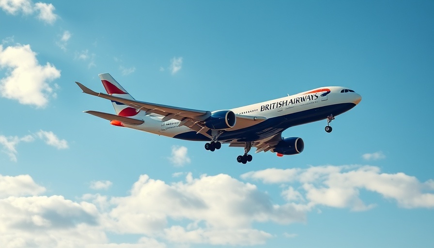 British Airways airplane mid-flight in a blue sky for RBC Avion 30% Transfer Bonus.