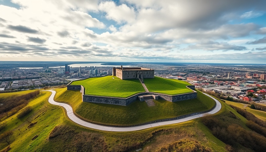 Aerial view of Citadel Hill in Halifax for a four-day itinerary.