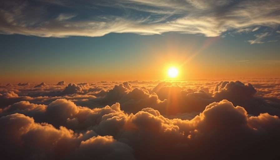 Breathtaking Maui sunrise with golden clouds.