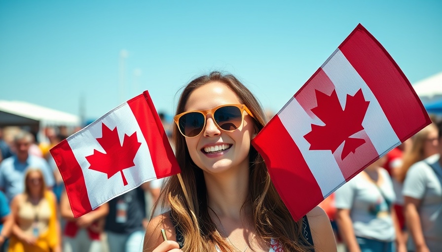 Christine Boyle appointed as B.C. minister of housing, smiling with flags.
