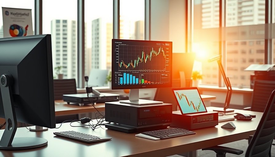 The Motley Fool Stock Advisor office setup with financial charts.