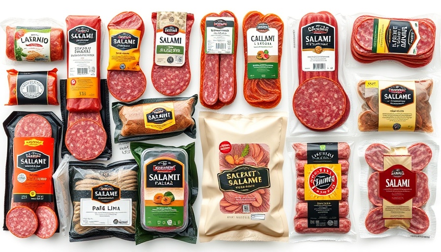 Various packaged salami products linked to a contaminated salami outbreak.