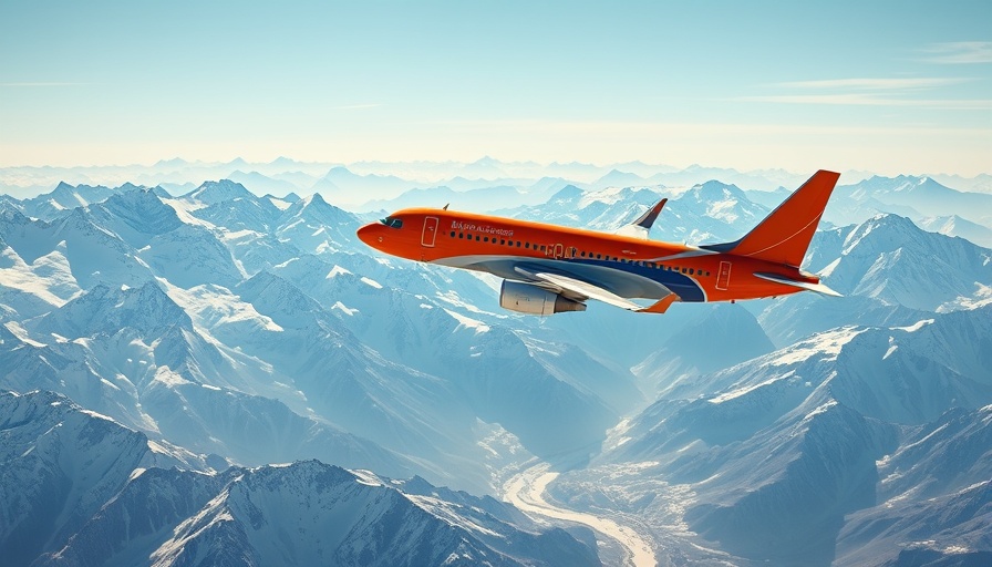 Buy WestJet Points with a 50% Bonus - Colorful plane over snowy mountains.