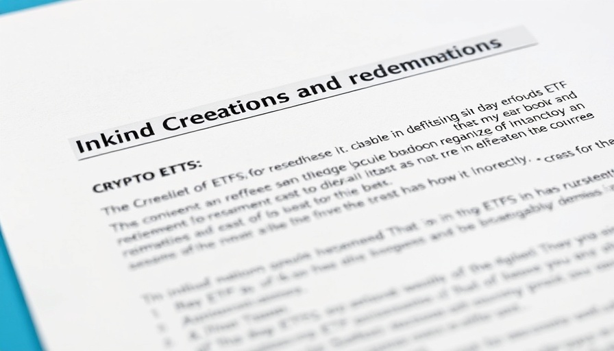 Document detailing in-kind redemptions for crypto ETFs with clear text.