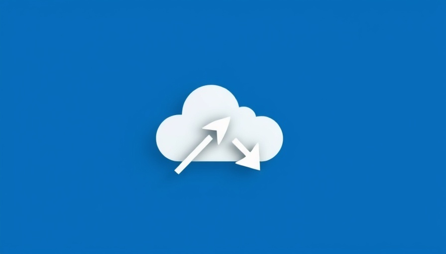 Abstract cloud upload icon depicting digital growth