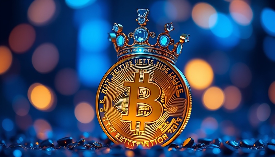 Most Popular Cryptos in 2025 - Illuminated bitcoin with crown.