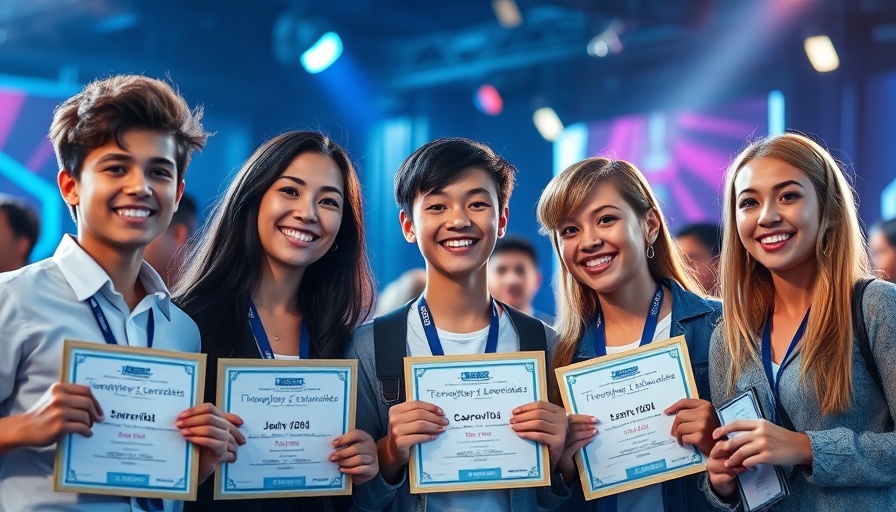 Young leaders recognized for sustainable tourism leadership achievements.