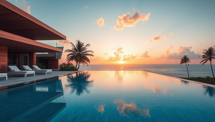 Buy World of Hyatt Points at a Discount: Sunset pool with ocean view.