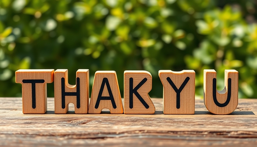 THANK YOU blocks, what giving to charity can teach you about yourself