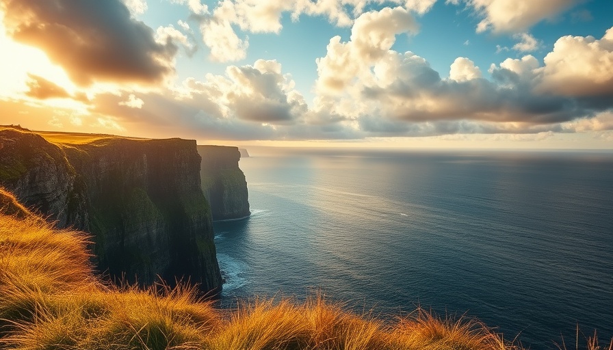 Stunning coastal cliffs highlight cooler summer destinations.