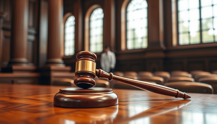 Gavel in courtroom symbolizing Anchorage Digital compliance order lifted.