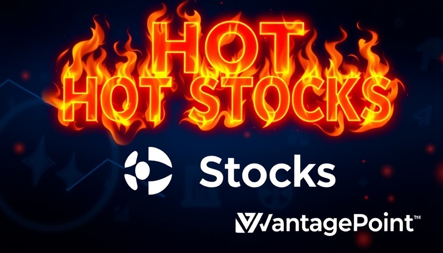 VantagePoint A.I. Hot Stocks Outlook 2025 graphic with fiery text.