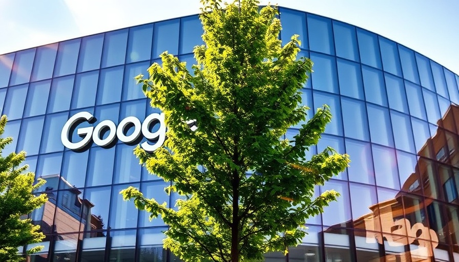 Google Cloud Deal with Meta glass facade of Google headquarters.