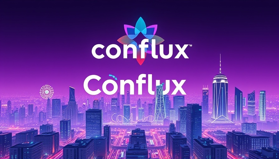 Conflux v3.0.1 Hardfork Upgrade digital skyline with logo.