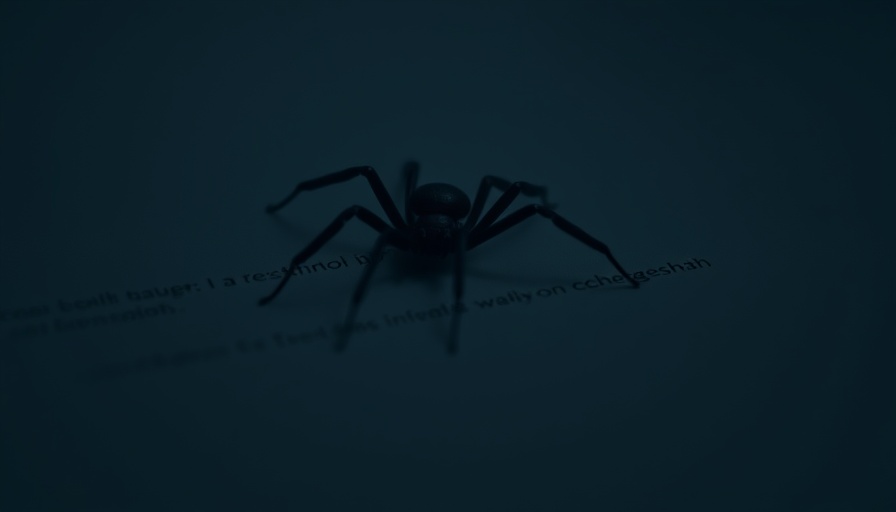 Cyberattack on Swedish municipalities concept with spider graphic