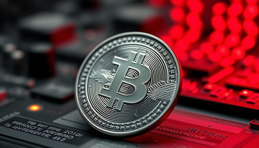Close-up of Tether USDT coin with red LED lighting, digital currency.