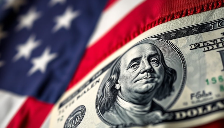 American flag with stars and hundred-dollar bill close-up.