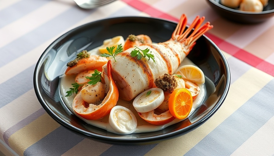 Beautifully plated Icelandic cuisine with fish and vegetables.