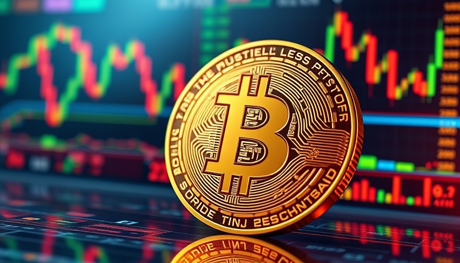 Digital Bitcoin overlaid with trading graphs illustrating ATOM price predictions.