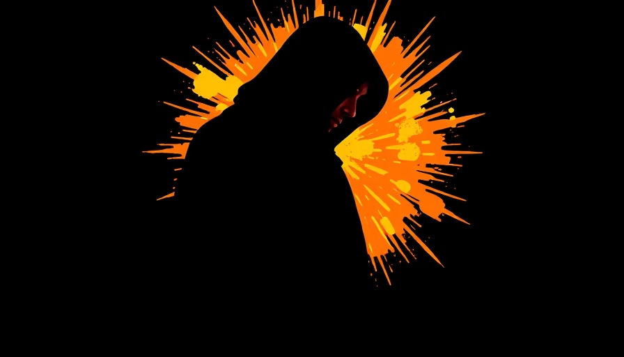 Silhouette with explosion graphic background, representing Crypto streamer Gainzy nuking his own token