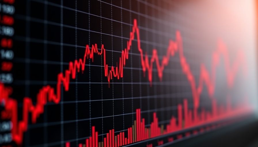 Black Mirror cryptocurrency trading screen with price drop indication