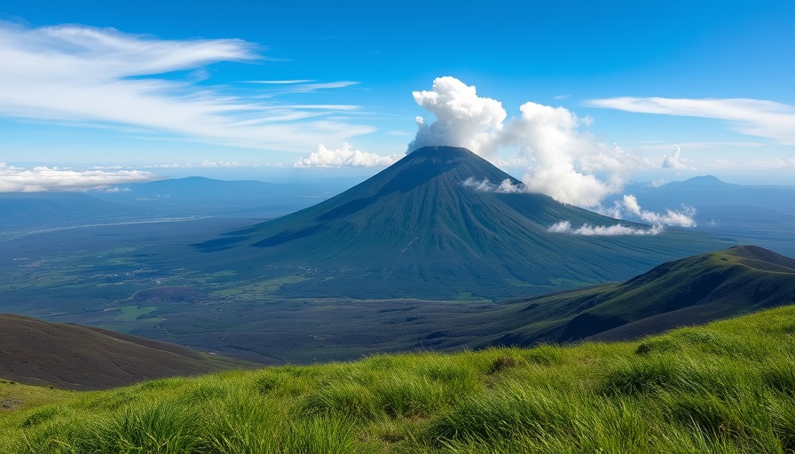 Breathtaking view of Kyushu landscape with volcanic mountain; Is Kyushu Worth Visiting