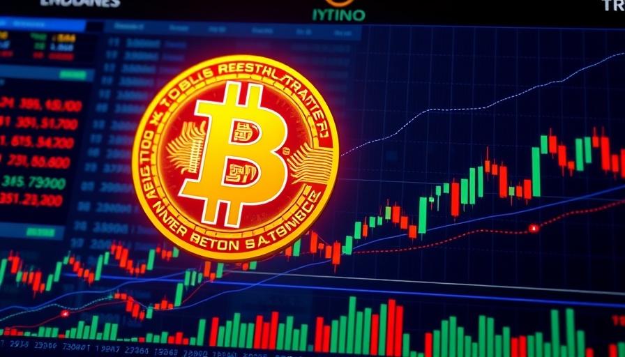 Dogwifhat Price Prediction: Bitcoin with candlestick chart in digital market.