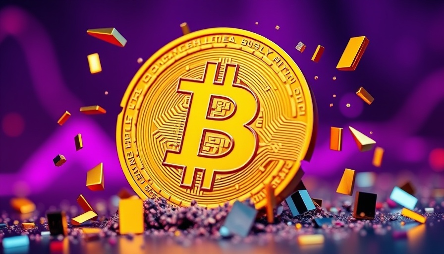 What Is Slashing in Crypto: Bitcoin icon with slash on purple.