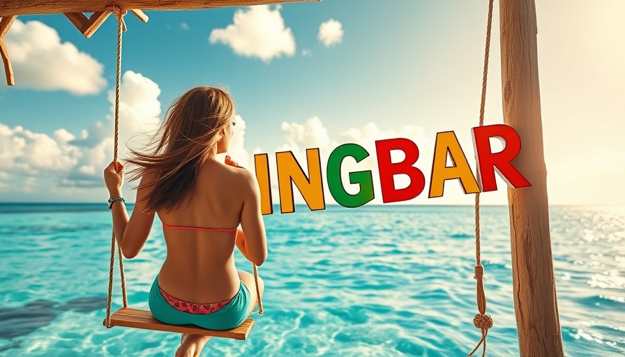 San Pedro Belize travel guide: Woman on swing over sea