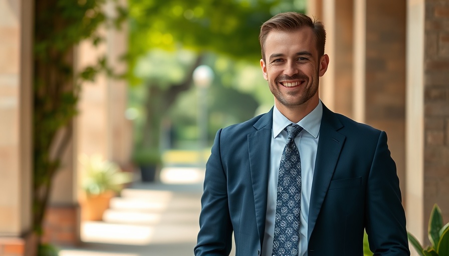 Vancouver City Manager Appointment: Smiling man in suit outdoors.