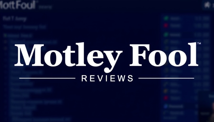 Motley Fool Stock Advisor Review bold text graphic on dark background.