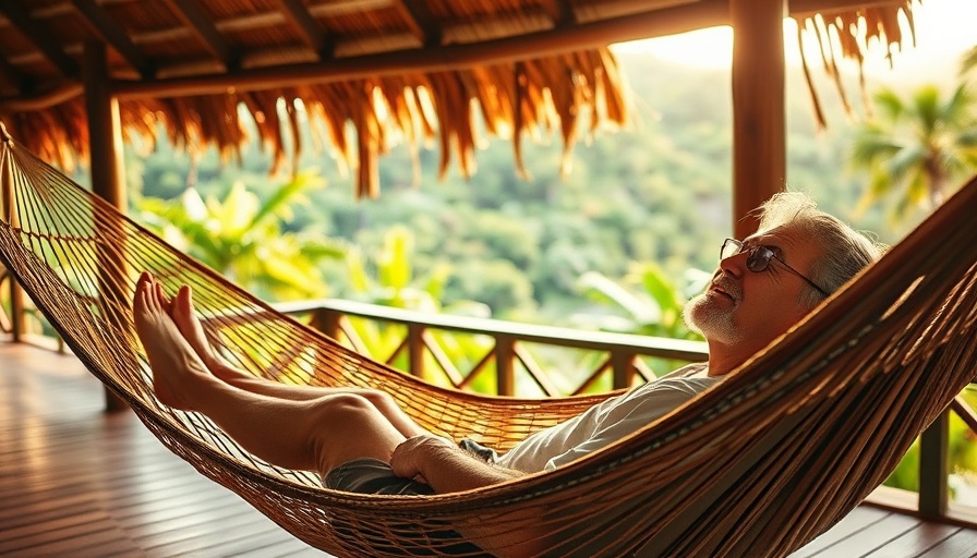 Perfect vacation itinerary: relaxing in a hammock on a tropical deck.