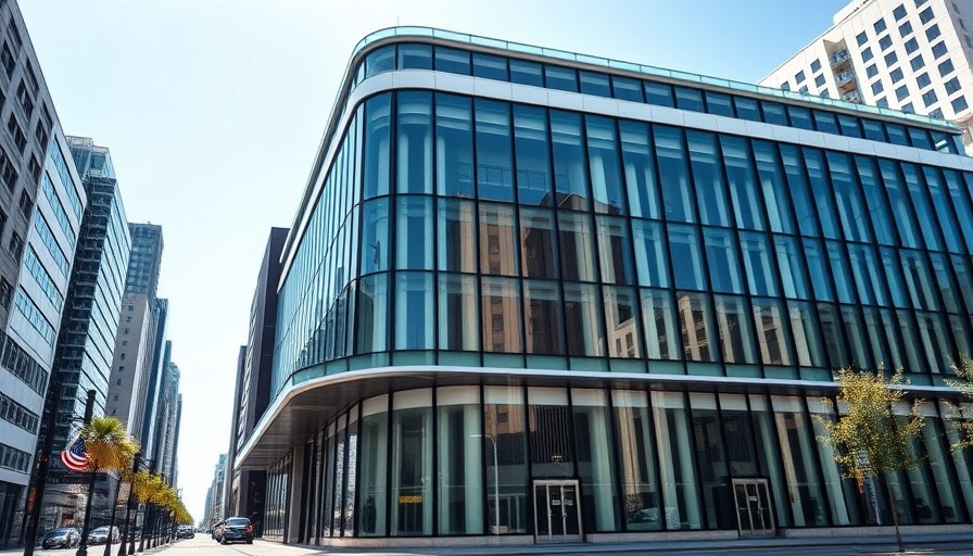Modern Bank of Canada building with glass facade on sunny day